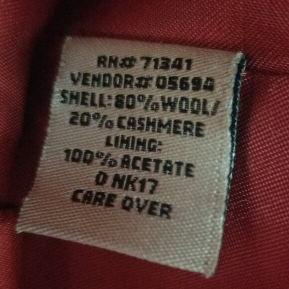 LL Bean Women's Wool/Cashmere Pink Office Career Blazer Sz 8P - Picture 4 of 7